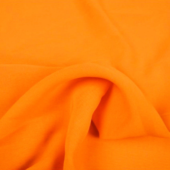 ORANGE CHIFFON – LET, GENNEMSIGTIG & MED FLOT FALD