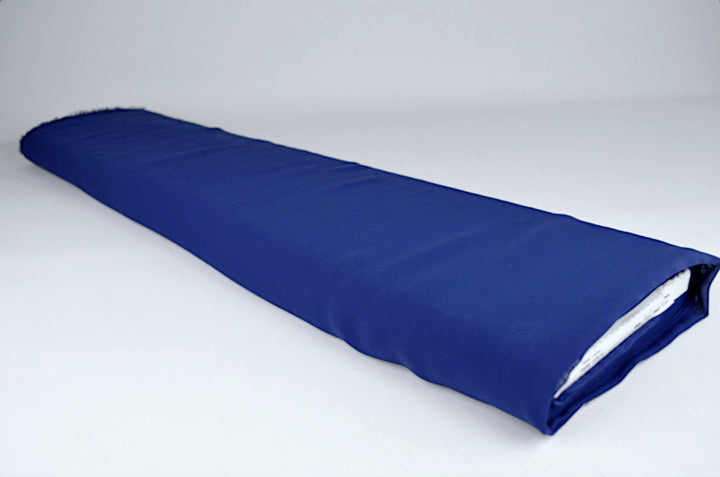 MØRKEBLÅ LET SEMI TRANSPARENT CHIFFON STOF