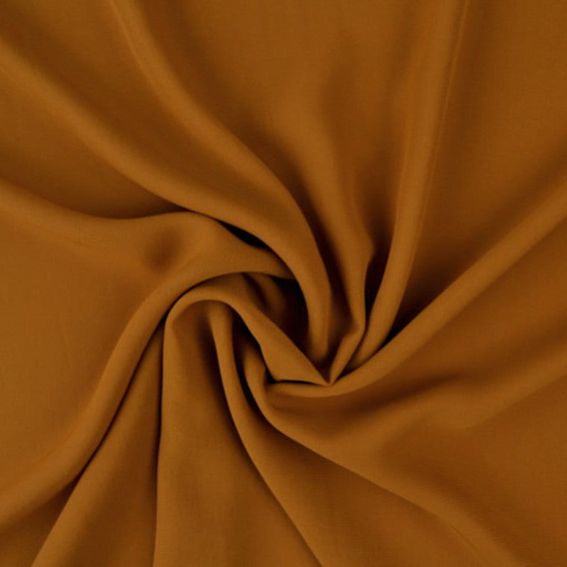 MØRK KARRY LET SEMI TRANSPARENT CHIFFON STOF