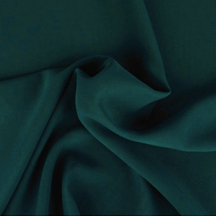 MØRK PETROLEUM CHIFFON – LET, GENNEMSIGTIG & MED FLOT FALD