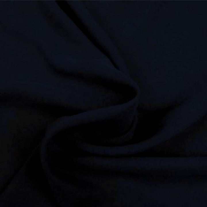 NAVY CHIFFON – LET, GENNEMSIGTIG & MED FLOT FALD