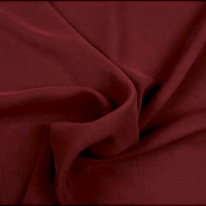 BORDEAUX LET SEMI TRANSPARENT CHIFFON STOF (reststof - 89 cm)
