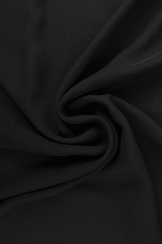 SORT CHIFFON – LET, GENNEMSIGTIG & MED FLOT FALD