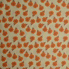 CREME BOMULDSPOPLIN MED BOTANISK BLOMSTERPRINT