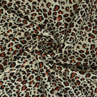 CREME BOMULDSPOPLIN MED LEOPARDPRINT
