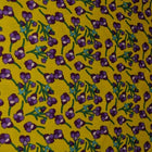 GUL BOMULDSPOPLIN MED BLOMSTERPRINT