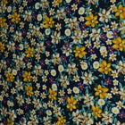 MARINEBLÅ BOMULDSPOPLIN MED MULTIFARVET DITSY BLOMSTERPRINT