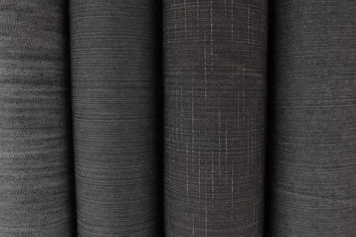 BRUN UVASKET DENIM MED STRÆK – 300 G/M²