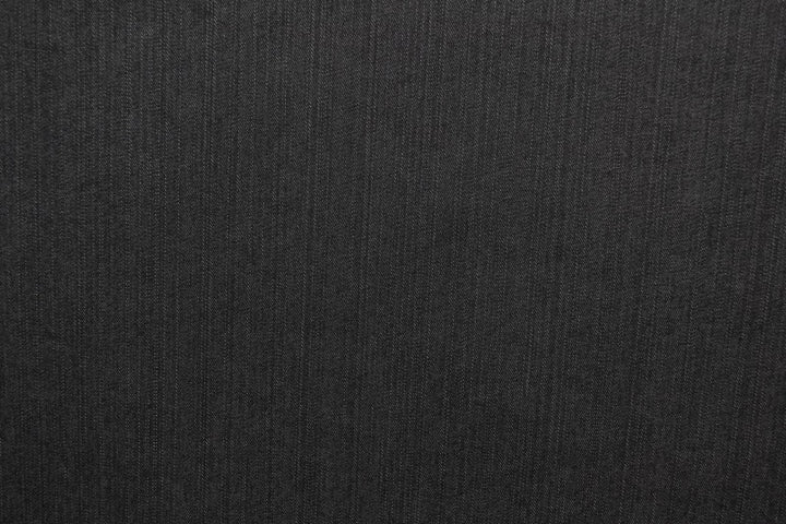 MØRKEGRÅ UVASKET DENIM MED STRÆK – 300 G/M²
