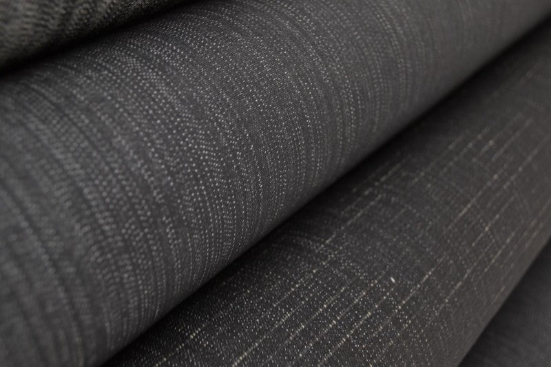 MELLEMGRÅ UVASKET DENIM MED STRÆK – 300 G/M²