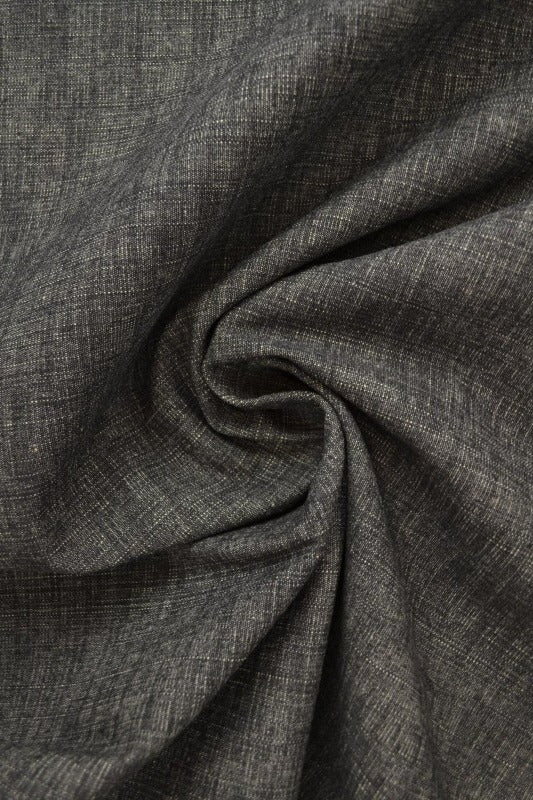 MELLEMGRÅ UVASKET DENIM MED STRÆK – 300 G/M²