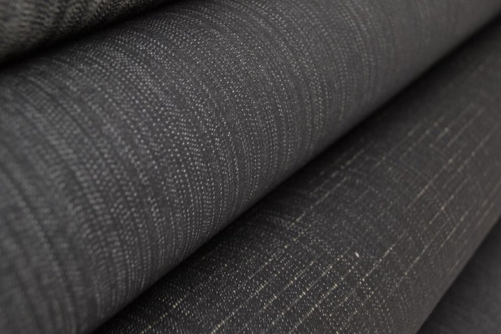 KOLD MELLEMGRÅ UVASKET DENIM MED STRÆK – 300 G/M²