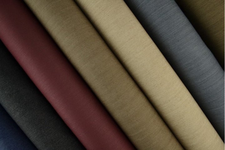 KHAKI UVASKET DENIM MED STRÆK – 300 G/M²