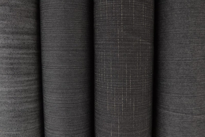 MØRK OLIVEN UVASKET DENIM MED STRÆK – 300 G/M²