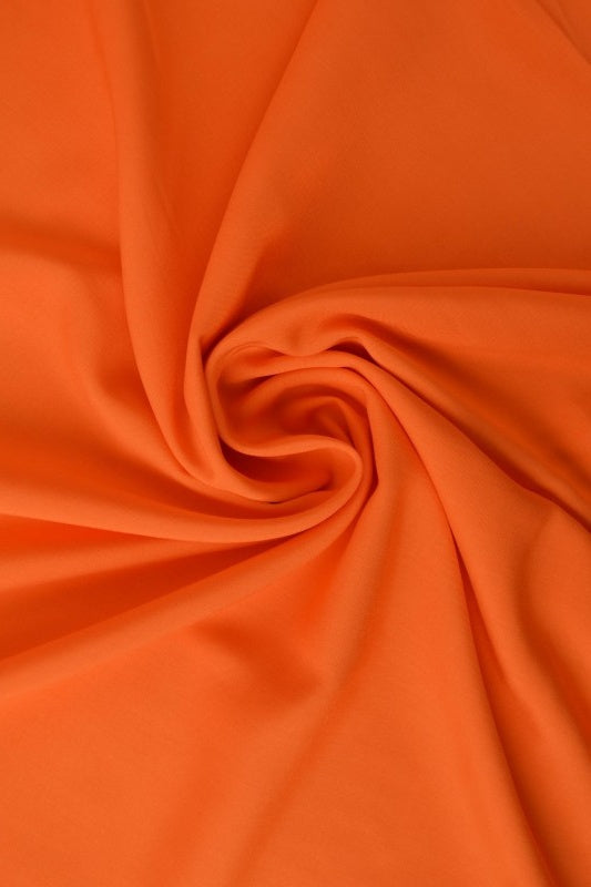 ORANGE VISKOSE STOF – LET FALD & ELEGANT MAT GLANS