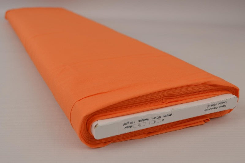 ORANGE BOMULDSPOPLIN