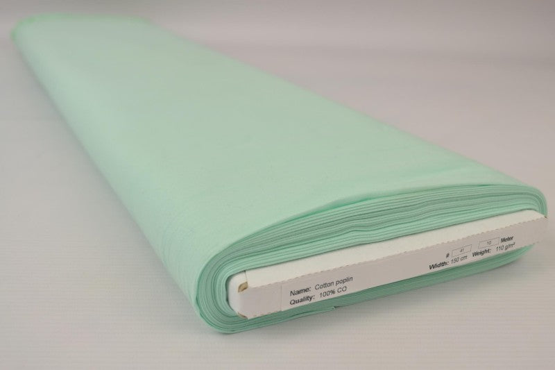 LYS MINT BOMULDSPOPLIN