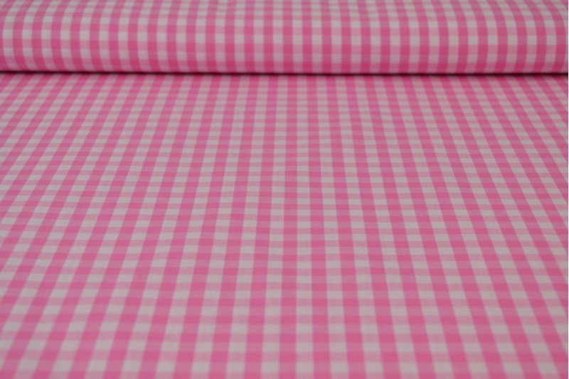 LYSERØD 6,5 MM GINGHAM TERN – OEKO-TEX BOMULD, LET & ÅNDBAR