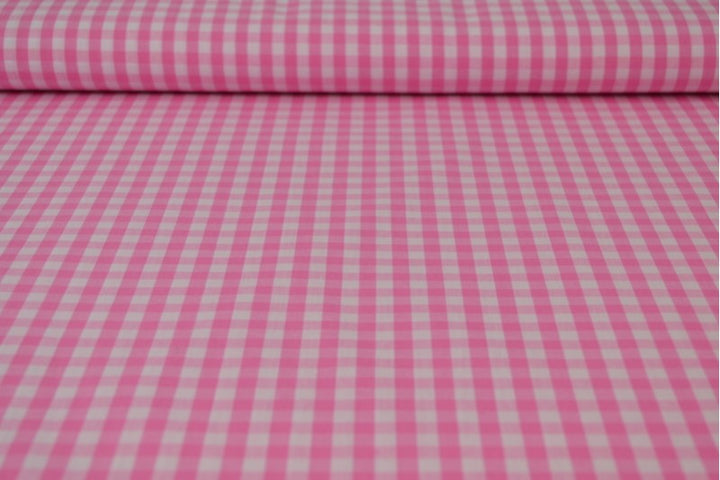 LYSERØD 6,5 MM GINGHAM TERN – OEKO-TEX BOMULD, LET & ÅNDBAR