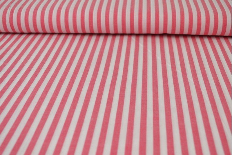 PINK 6,5 MM GINGHAM STRIBER – OEKO-TEX BOMULD, LET & ÅNDBAR