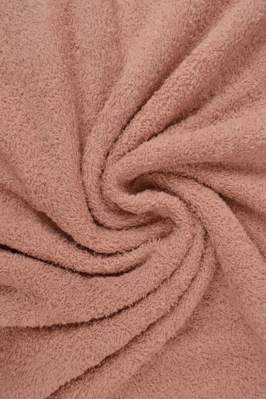 VINTAGE LYSERØD DOBBELTSIDET FROTTÉ – ABSORBERENDE HÅNDKLÆDESTOF (OEKO-TEX)