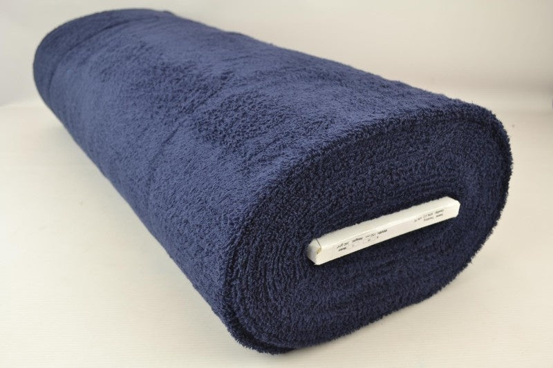 NAVY DOBBELTSIDET FROTTÉ – ABSORBERENDE HÅNDKLÆDESTOF (OEKO-TEX)