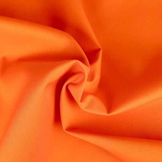 G&M Twill ORANGE KRAFTIG VÆVET TWILL STOF AF BOMULD