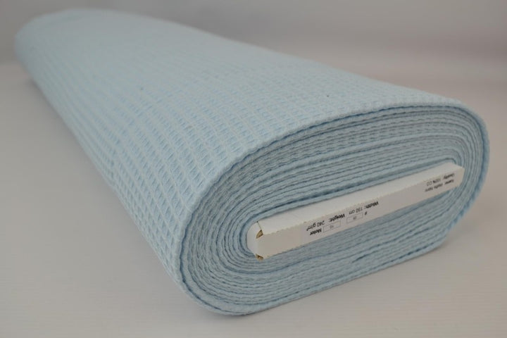BABYBLÅ VAFFEL PIQUÉ – ABSORBERENDE & HURTIGTTØRRENDE