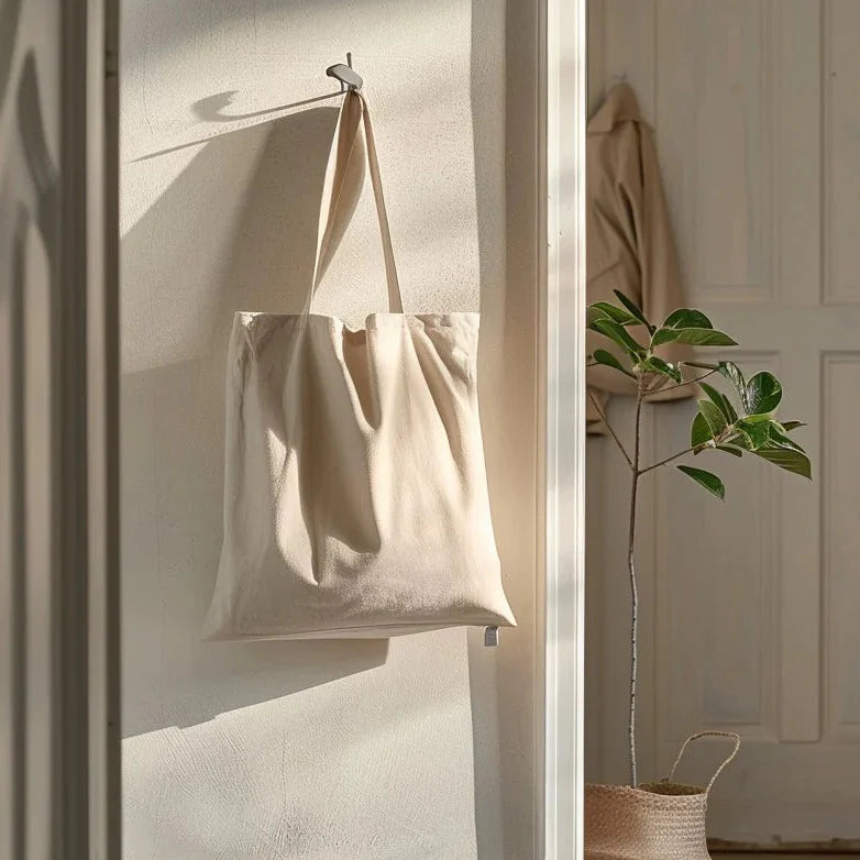 Bomuldscanvas til tote bag og accessories