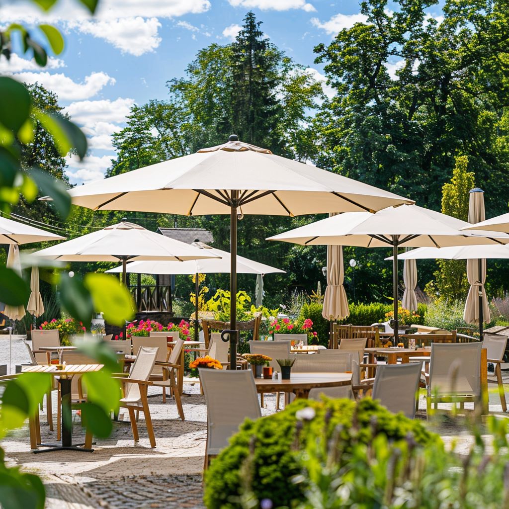 LYSEBRUN UV BEHANDLET VANDTÆT STOF TIL BEKLÆDNING (reststof - 76 cm)