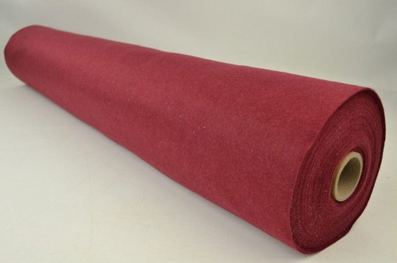 Tynd Rotte Vinrød tynd filt 1 mm – engros metervarer (100% polyester) – G&M Danmark