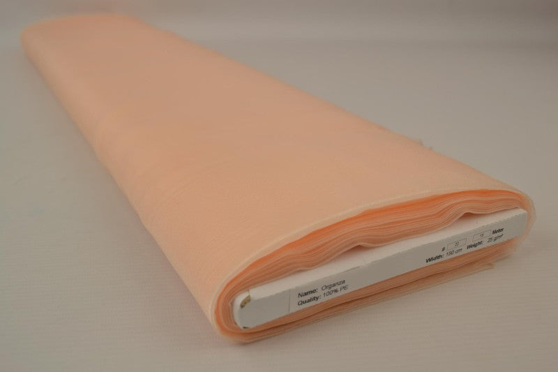 CHAMPAGNEFARVET ORGANZA – TRANSPARENT & SKINNENDE