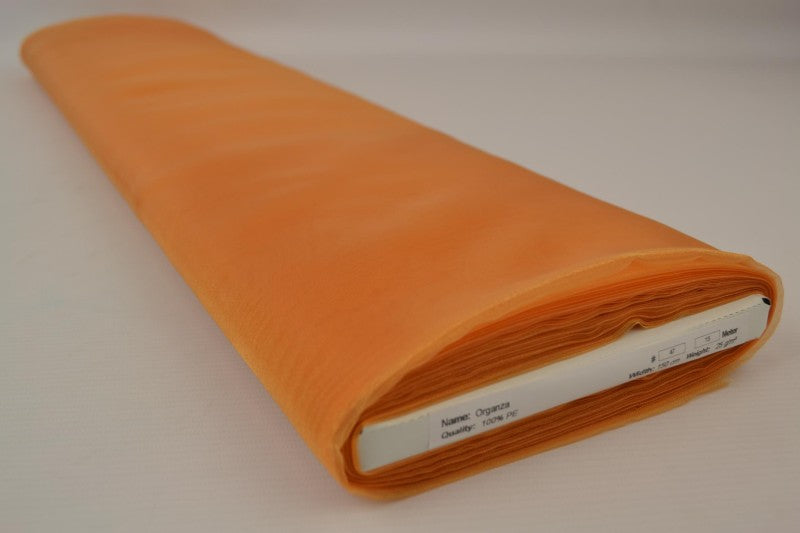 GYLDEN ORANGE ORGANZA – TRANSPARENT & SKINNENDE