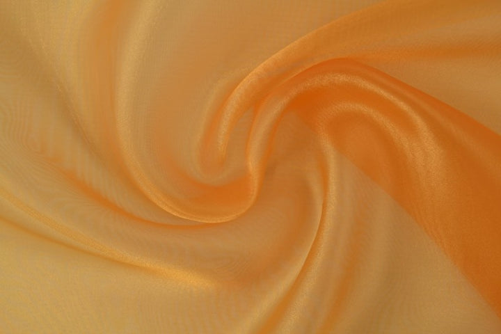 GYLDEN ORANGE ORGANZA – TRANSPARENT & SKINNENDE