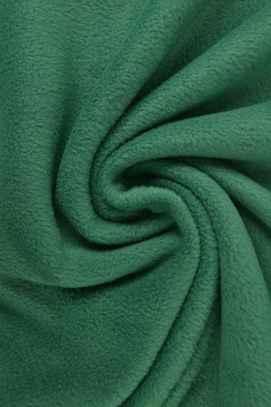 MØRK GRØN POLAR FLEECE – ANTI-PILLING, VARM & LET