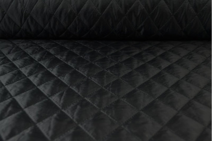 SORT QUILT STOF MED VATTERET BAGSIDE