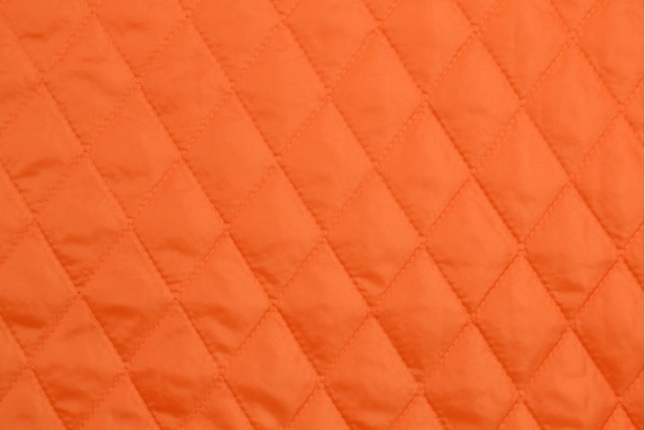 ORANGE QUILT STOF MED VATTERET BAGSIDE