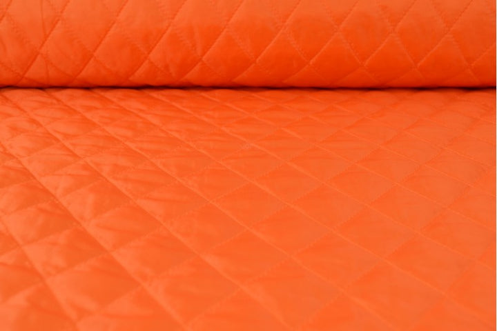 ORANGE QUILT STOF MED VATTERET BAGSIDE