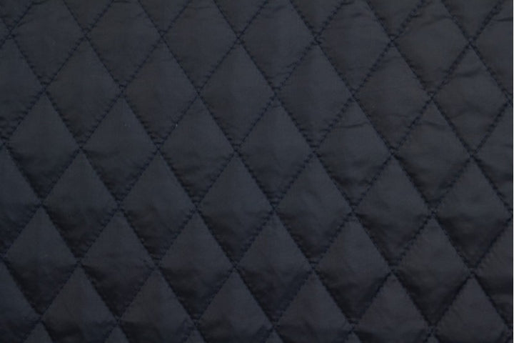 NAVY QUILT STOF MED VATTERET BAGSIDE
