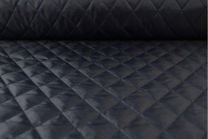 NAVY QUILT STOF MED VATTERET BAGSIDE