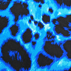 BLÅ SILKE M. LEOPARD MØNSTER