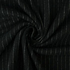 SORT TYK STRIBET FLANNEL