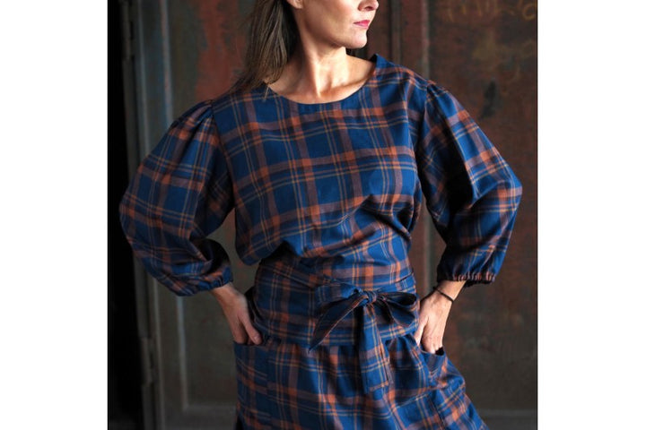 SORT OG HVID SKOTSKTERNET FLANNEL
