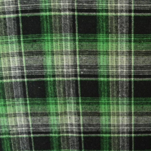 Garn & Metervarer Tartan SORT OG GRØN SKOTSKTERNET TARTAN FLANNEL