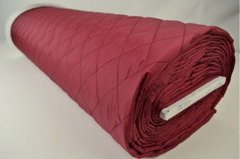 Garn & Metervarer WT Quiltet Lining BORDEAUX FASTVÆVET QUILT FOER/YDERSTOF 2-LAG