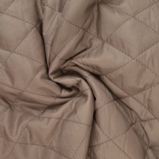 Garn & Metervarer WT Quiltet Lining TAUPE FASTVÆVET QUILT FOER/YDERSTOF 2-LAG