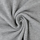 GRÅ MELANGE BØRSTET SWEATSHIRTSTOF