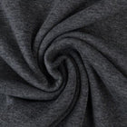 MØRKEGRÅ MELANGE BØRSTET SWEATSHIRTSTOF