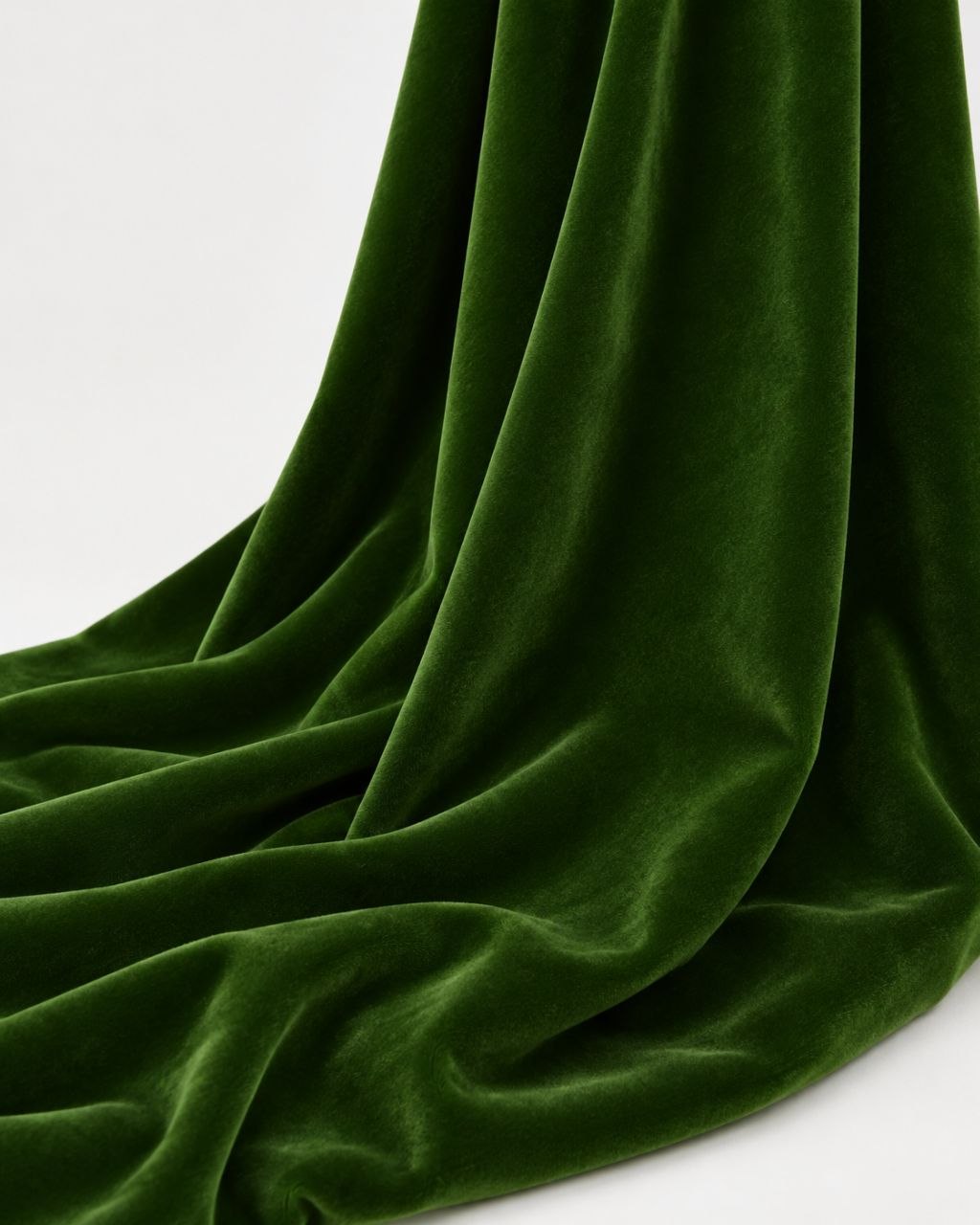 GRØNT MICRO VELOUR STOF (billede 2 af 3)