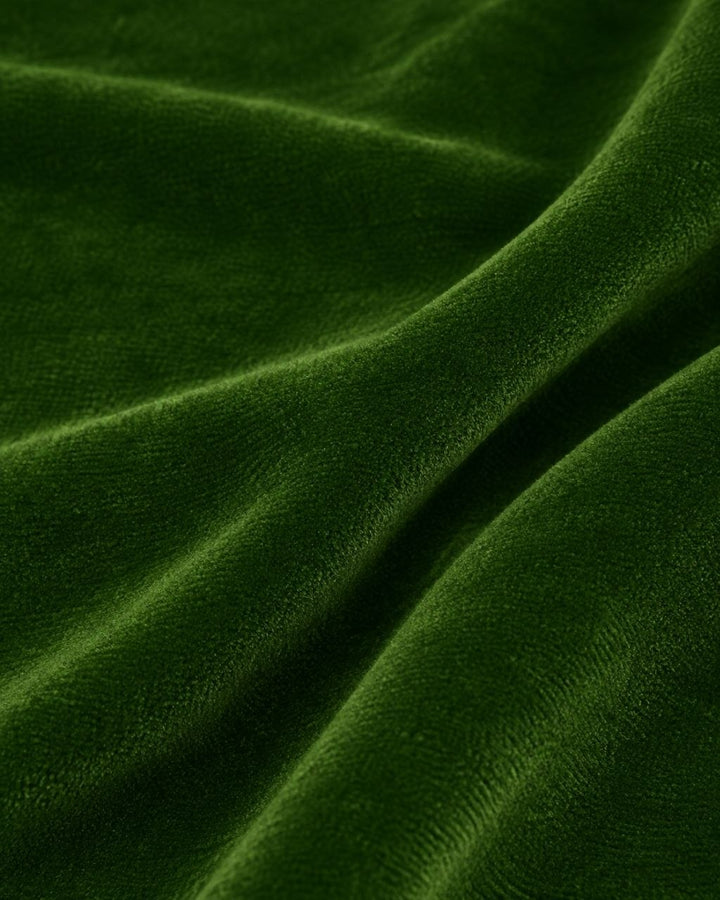 GRØNT MICRO VELOUR STOF (billede 3 af 3)